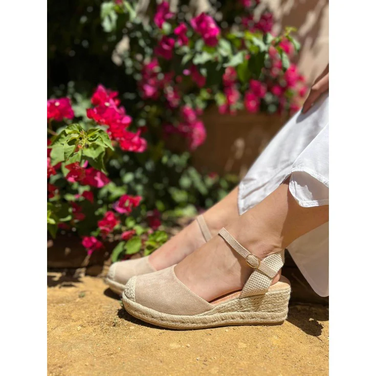 CUÑA ESPARTO ABRIL PLANTILLA MEMORY FOAM ORO - Image 6