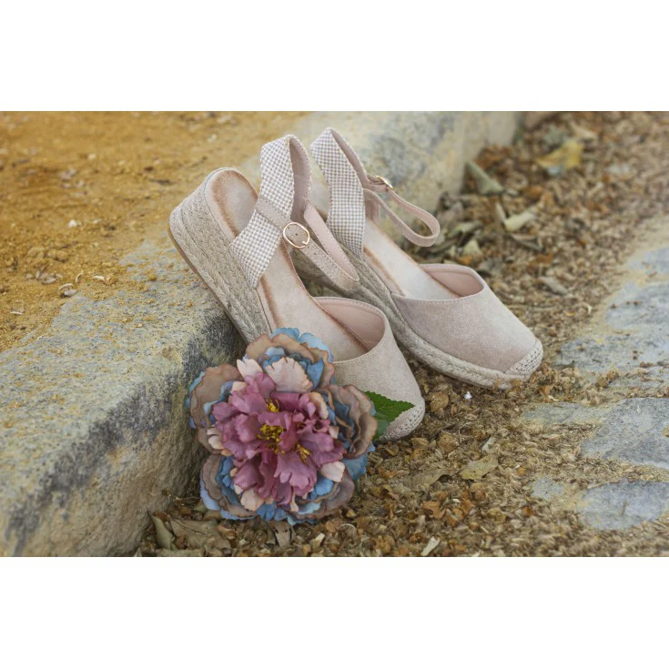 CUÑA ESPARTO ABRIL PLANTILLA MEMORY FOAM ORO - Image 8