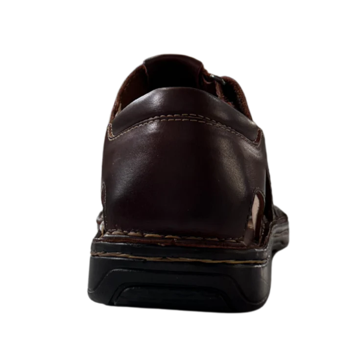 SANDALIA CERRADA PIEL LUIS MARRON - Image 3