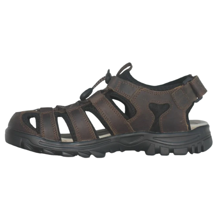 SANDALIA PIEL ADRIEN MARRON - Image 3