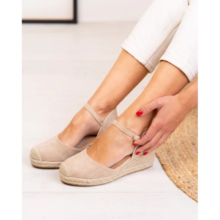 CUÑA ESPARTO ABRIL PLANTILLA MEMORY FOAM BEIG - Image 5