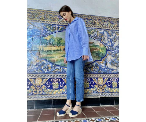 CUÑA DE ESPARTO ABRIL 4 CUERDAS MARINO - Image 8