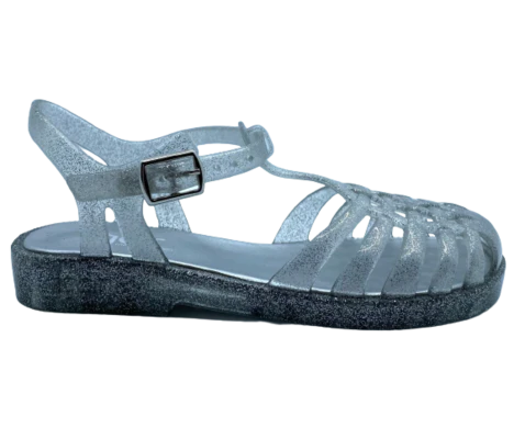 SANDALIA IGOR NIZA CANGREJERA PURPURINA PLATA - Image 3