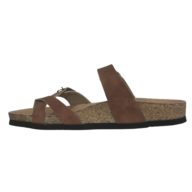 SANDALIA LILI HEBILLA DESTALONADA GRIS - Image 3