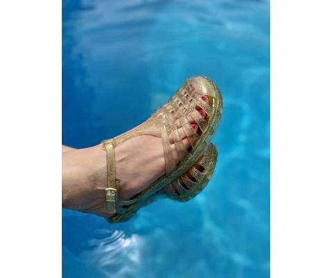 SANDALIA IGOR NIZA CANGREJERA PURPURINA ORO - Image 6