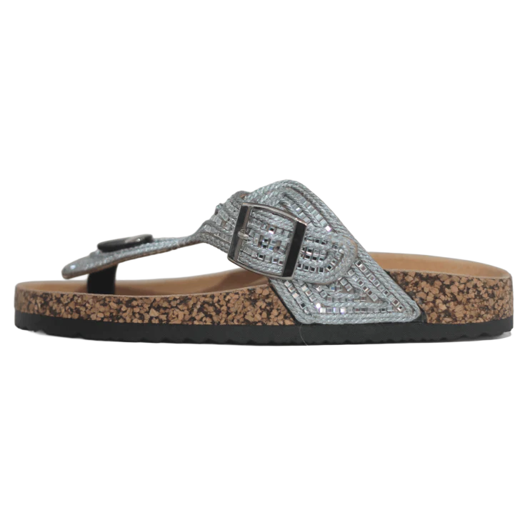 SANDALIA DESTALONADA BRUMA PLATA F19-2007 - Image 3