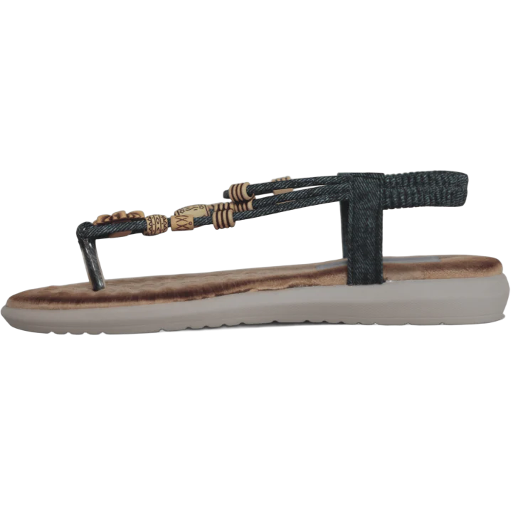 SANDALIA PLANA CAPRI NEGRO - Image 3