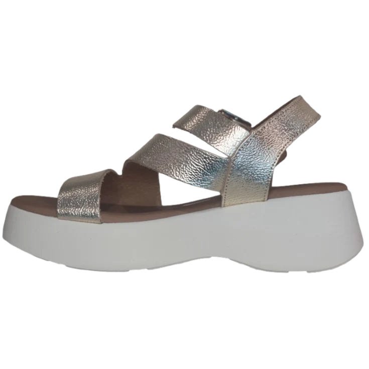 SANDALIA PIEL CUÑA  5685 DUNA CHAMPANG - Image 3