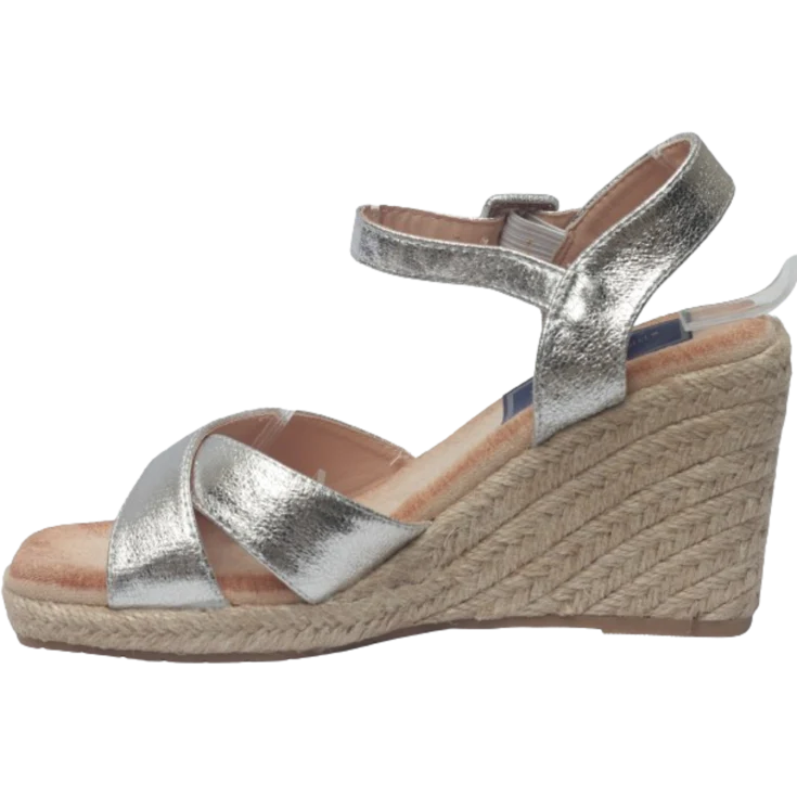 SANDALIA ESPARTO YASMINE PLATA - Image 3