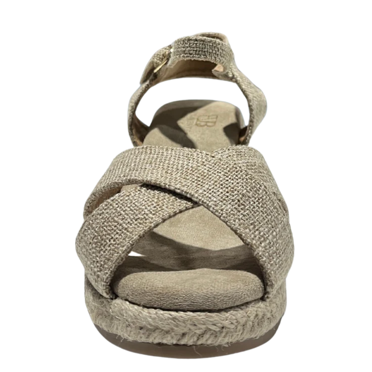 SANDALIA DE ESPARTO ALDARA BEIGE - Image 3