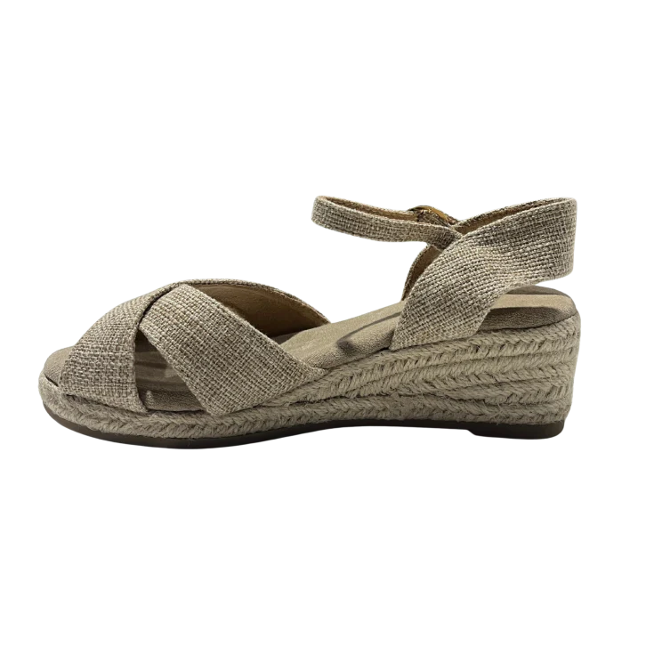 SANDALIA DE ESPARTO ALDARA BEIGE - Image 4