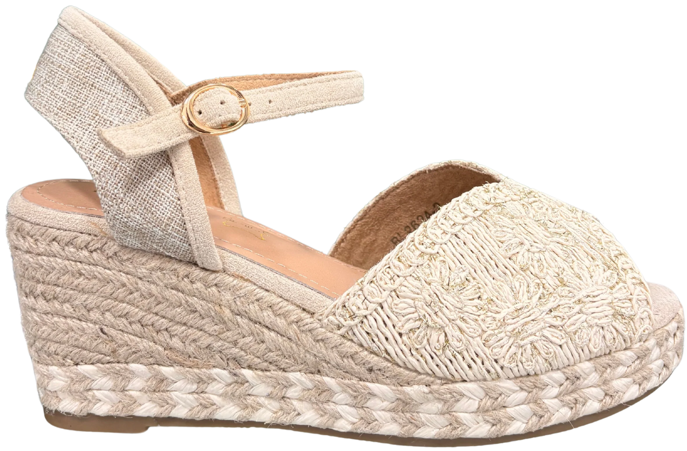 SANDALIA DE ESPARTO VELANNA BEIGE - Image 3