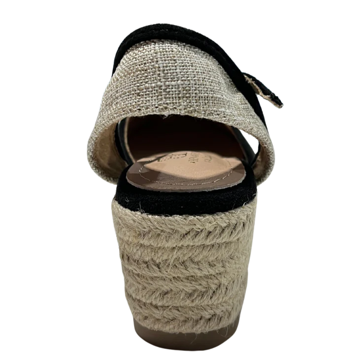 CUÑA ESPARTO ZAFIRA NEGRO 4 CUERDAS - Image 3