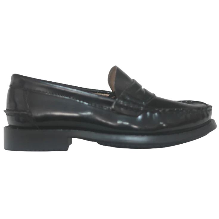 ZAPATO MOCASÍN MARCA BENAVENTE CLÁSICO ANTIFAZ PIEL NEGRO NIÑO - Image 3
