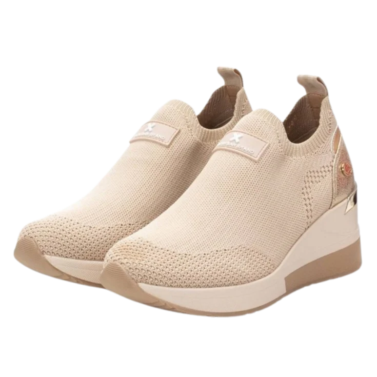 ZAPATILLA DEPORTIVA XTI TEXTIL BEIGE 143718 - Image 4