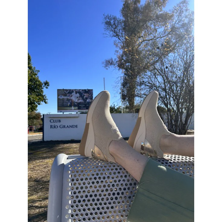 ZAPATILLA DEPORTIVA XTI TEXTIL BEIGE 143718 - Image 6