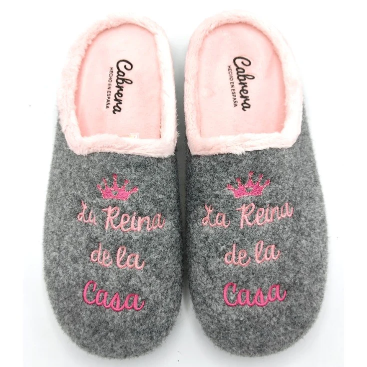 ZAPATILLA PARA EL HOGAR ALIZA PICOS GRIS - Image 4